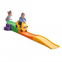 Roller Coaster Masinuta Galbana Cart cu roti si pista de 3.07 m in valuri - Step2